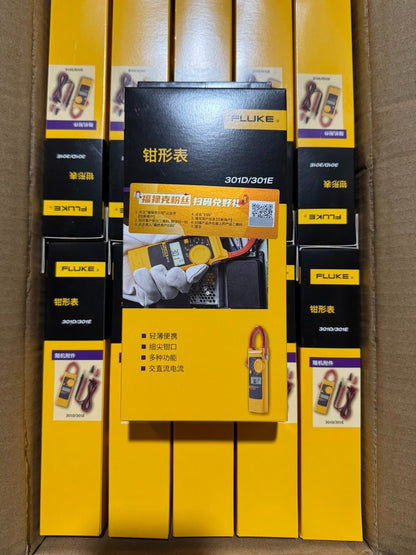 New Fluke 301E AC/DC Clamp Meter 600A