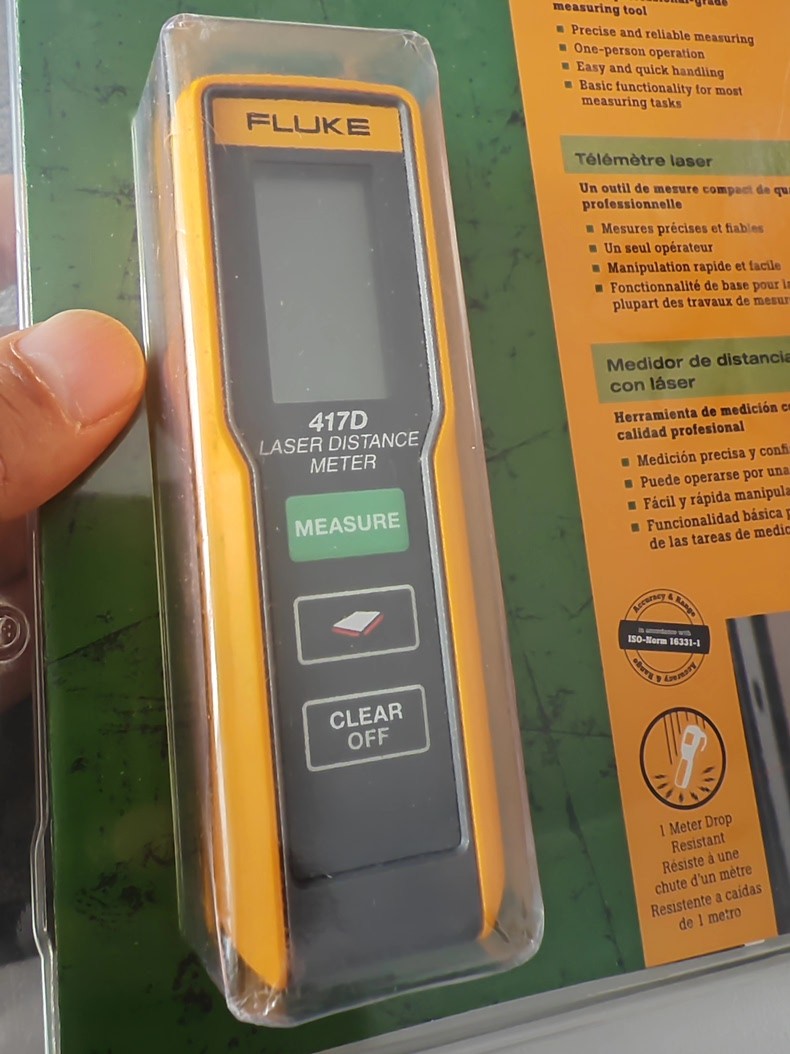 New Fluke 417D Laser Distance Meter Range Finder