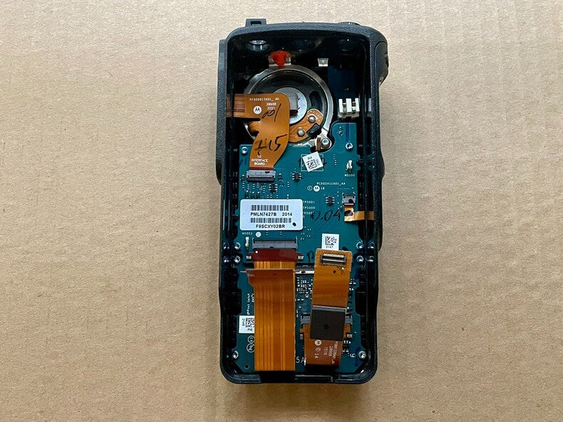 1PC Used Motorola XPR7550e Radio Front Shell Case Mic LCD Mainboard Assembly