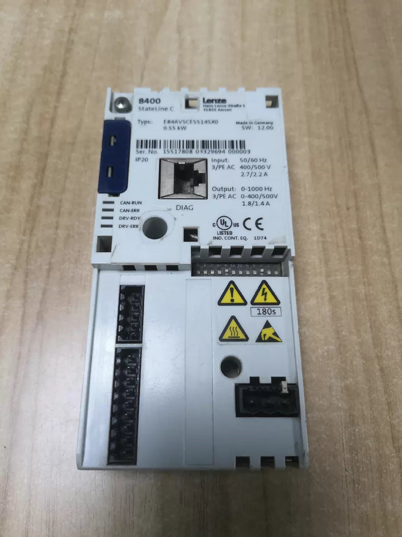 Used LENZE E84AVSCE5514SX0 0.55kW Inverter Drive