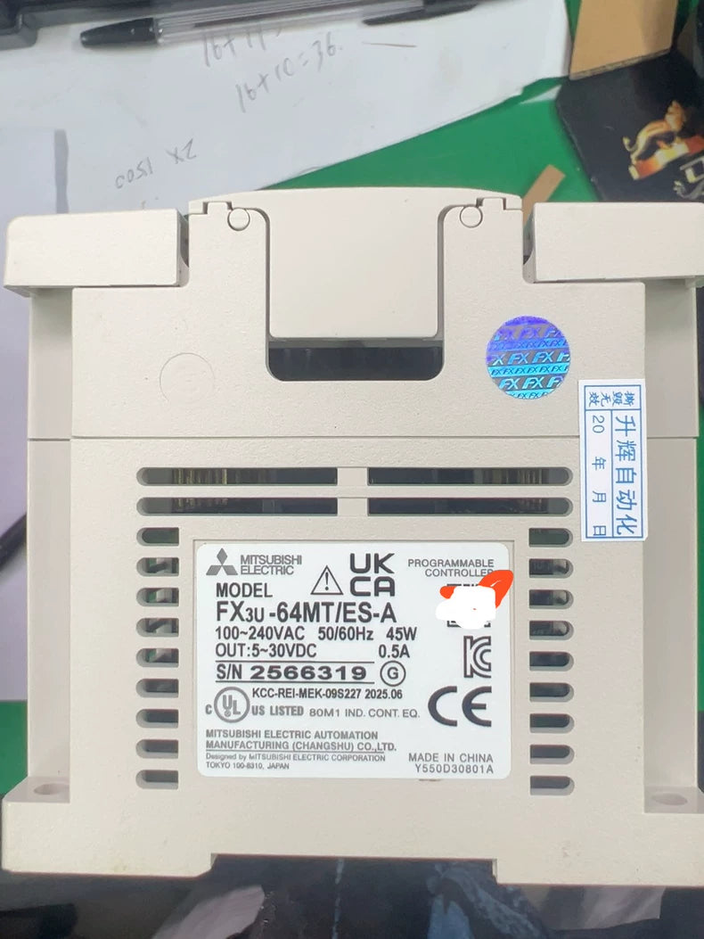 Used Mitsubishi FX3U-64MT/ES-A 64-Point PLC Module