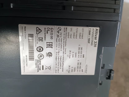 Used Schneider ATV320U75N4B 7.5kW Variable Speed Drive