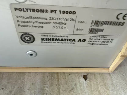 Kinematica PT 1300D Dispersing Mixer