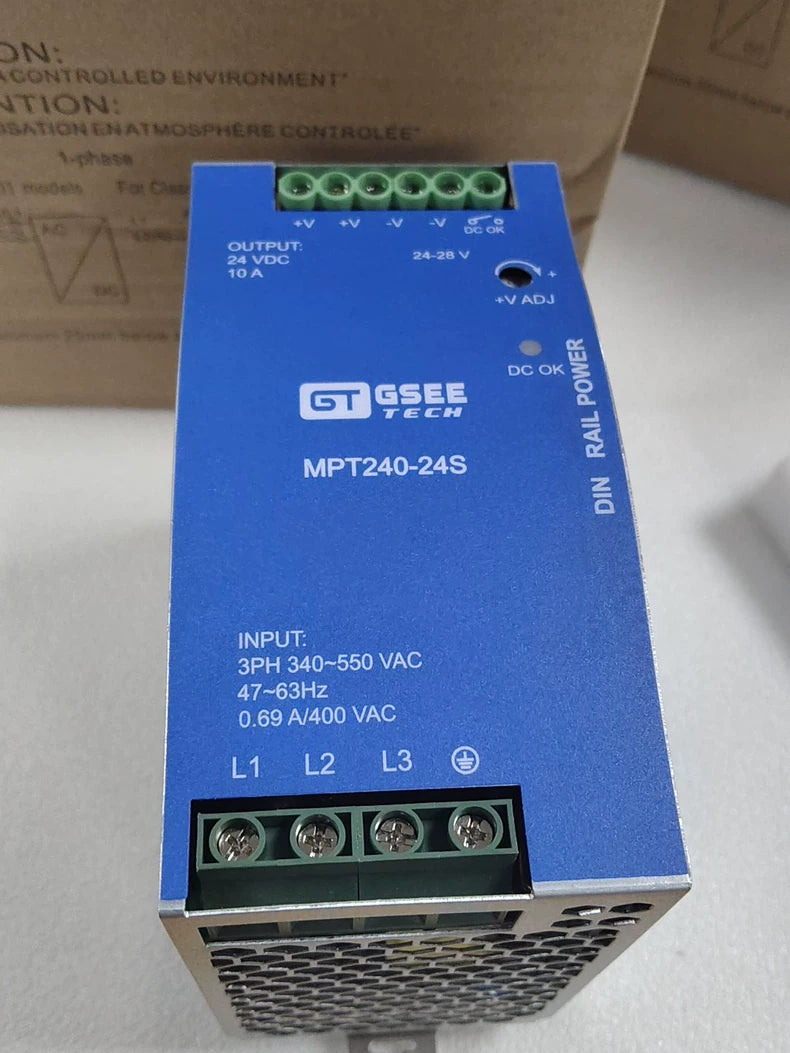 Used GSEE MPT240-24S 240W 24V Power Supply