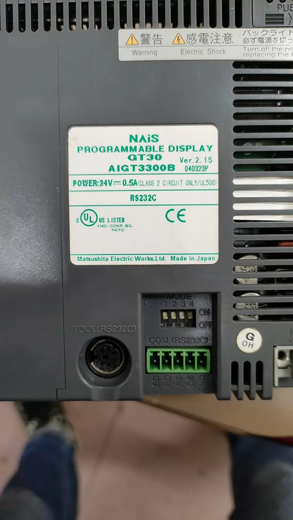 Used Panasonic GT30 AIGT3300B Programmable Display