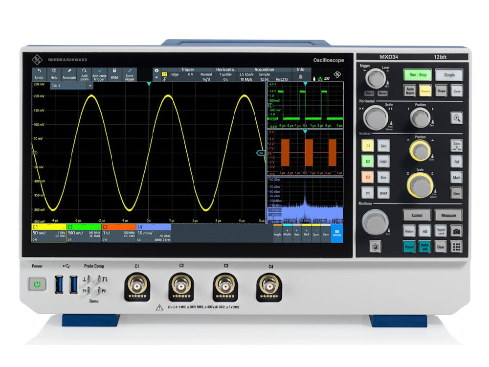 Rohde & Schwarz MXO34-1000 Digital Oscilloscope (New)