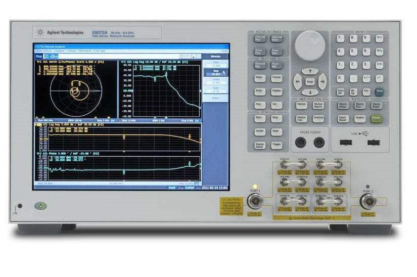 Agilent E5072A 4. 5 GHz Network Analyzer (Used)
