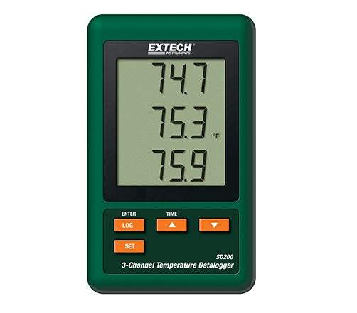 Extech Instruments SD200 3-Channel Data Logger (Pre-Owned)