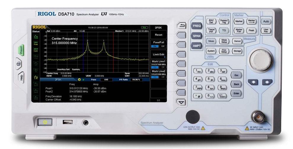 RIGOL DSA710 1 GHz Spectrum Analyzer (Pre-Owned)