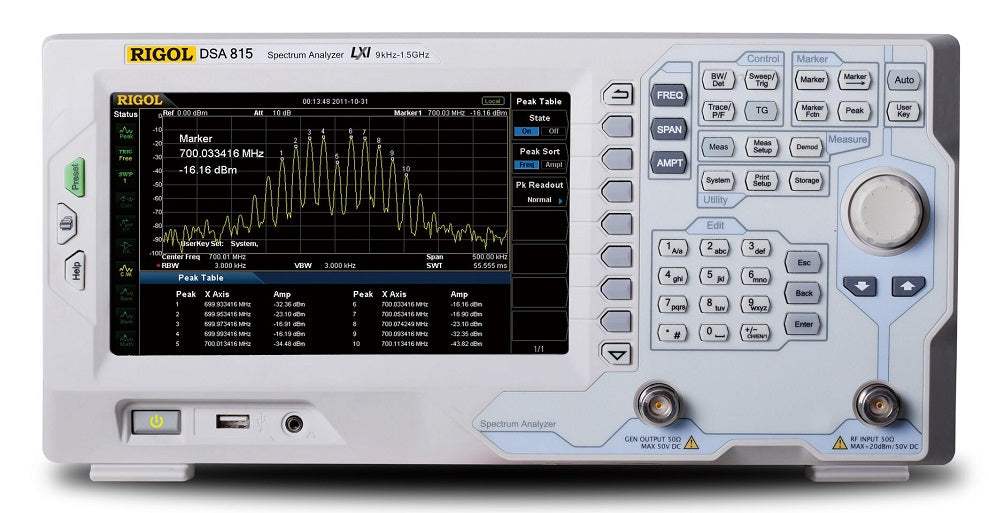 RIGOL DSA815-TG 9 5 GHz Spectrum Analyzer (Pre-Owned)