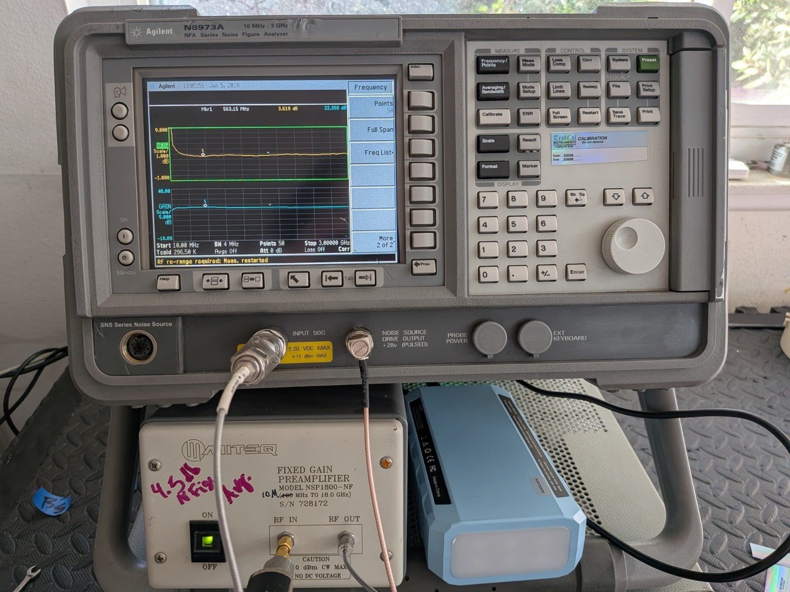HP Agilent Keysight N8973A Noise Figure Analyzer 3GHz