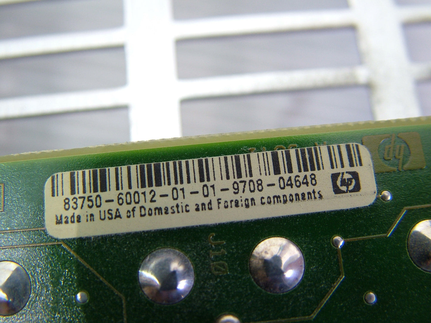 Back Panel for 83752A 83752B 83750 Analyzer