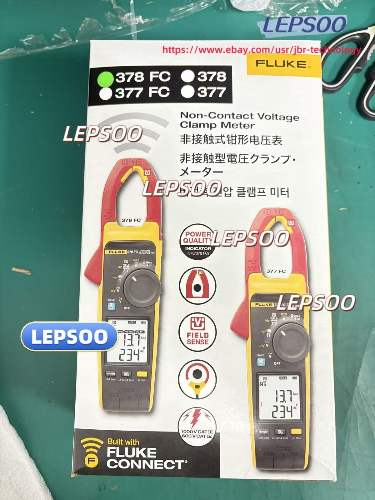Fluke 378 FC Non-Contact Voltage Clamp Meter