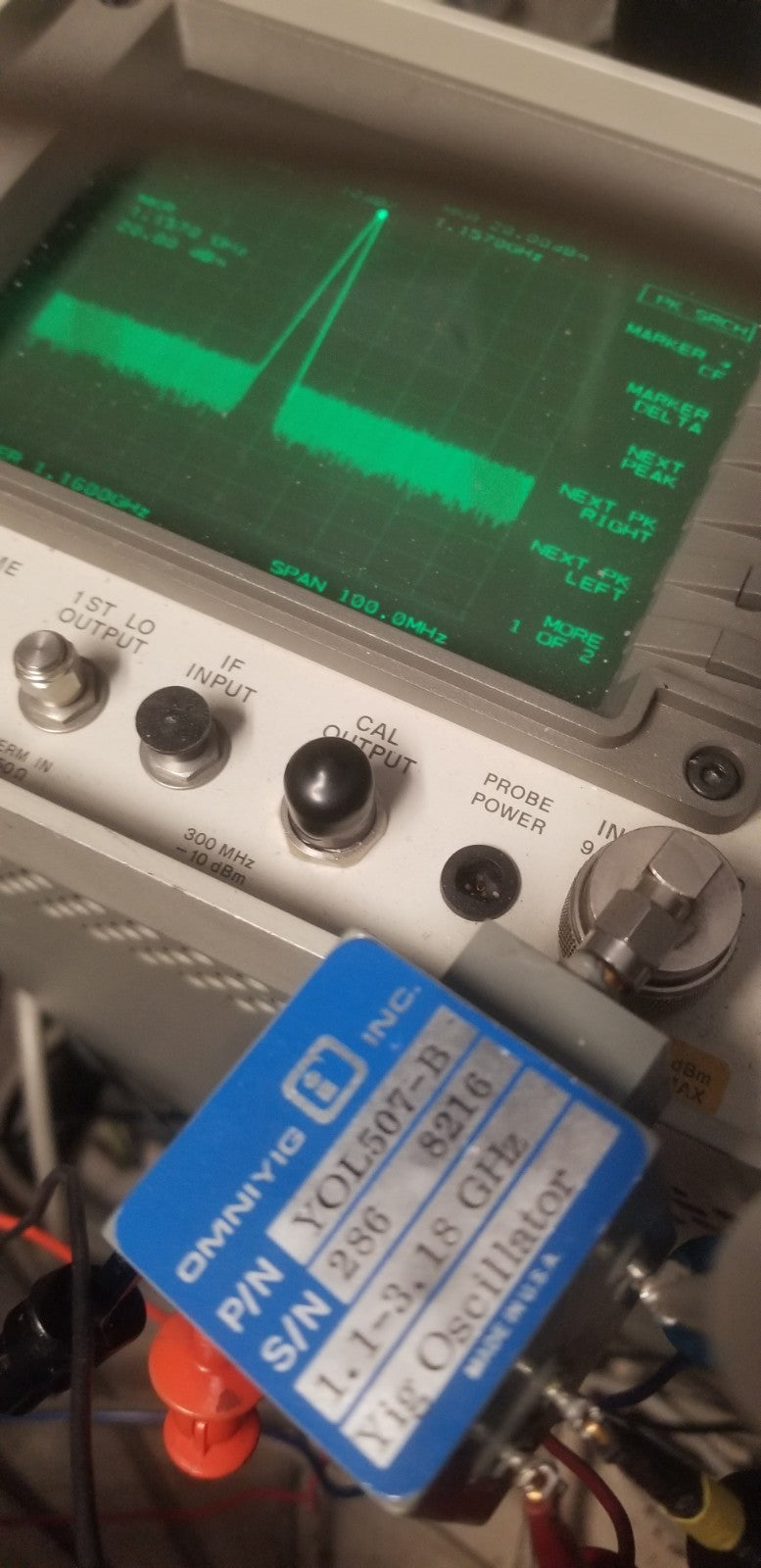 OMNIYIG YOL507B YIG Oscillator 1.1-3.18 GHz