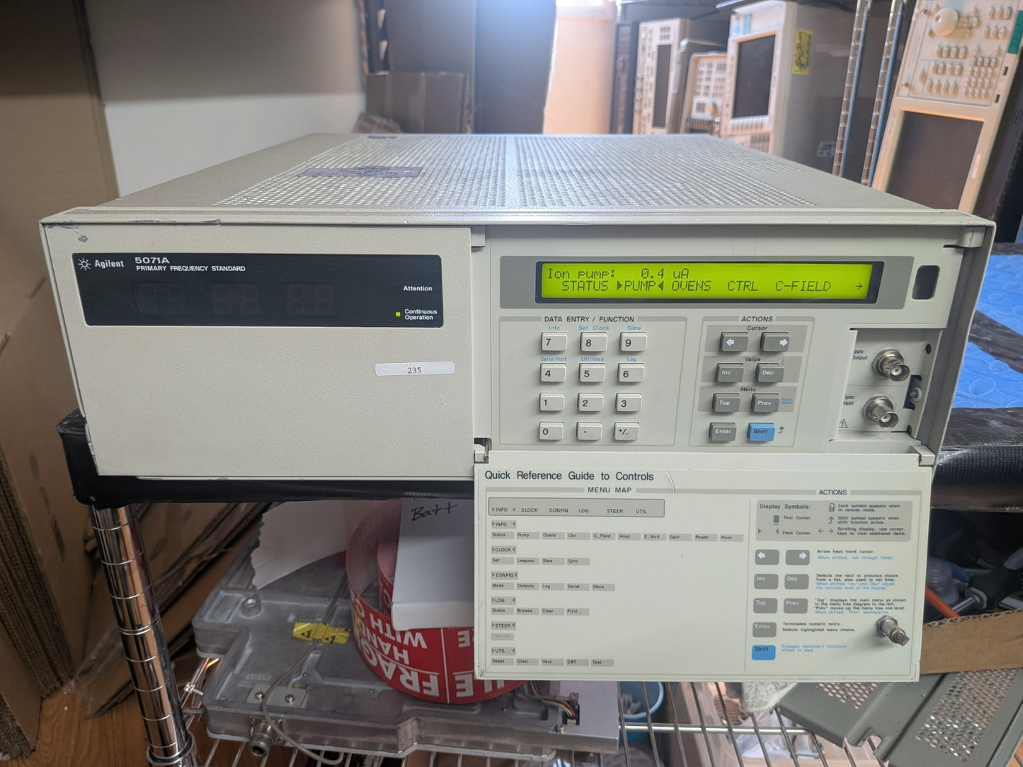 HP Agilent 5071A Cesium Timebase 10 MHz