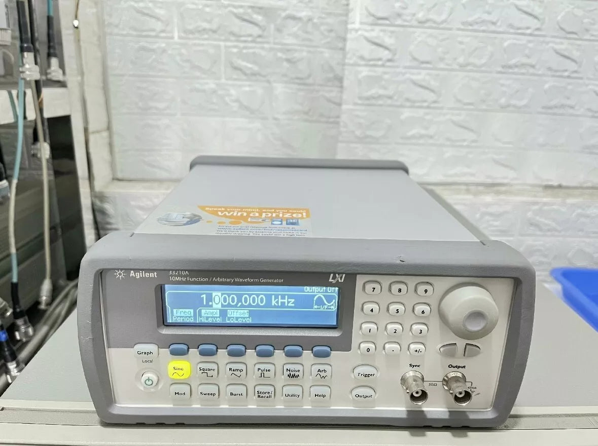 Used Agilent 33210A 10MHz Precision Waveform Signal Generator