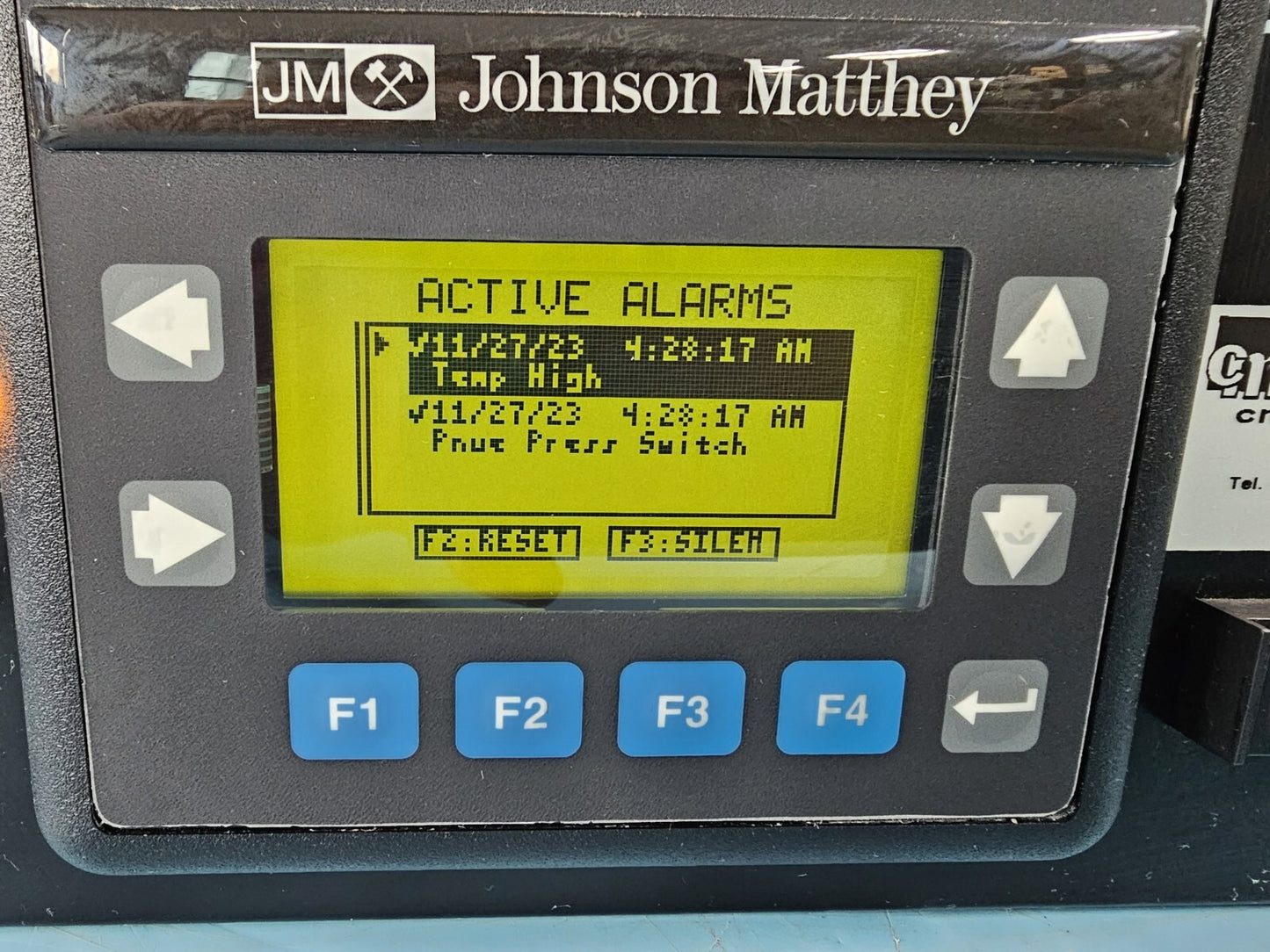 Johnson Matthey HP-480 V-Purge Control Module Hydrogen