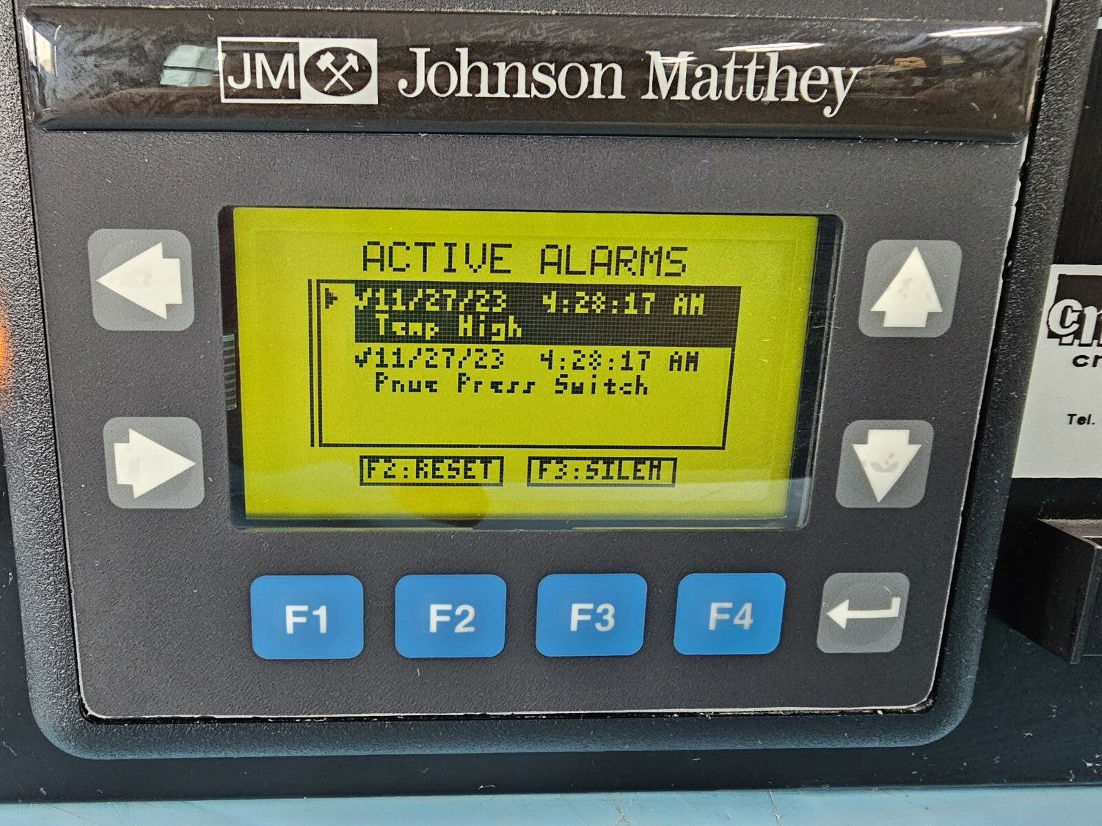 Johnson Matthey HP-480 V-Purge Control Module Hydrogen