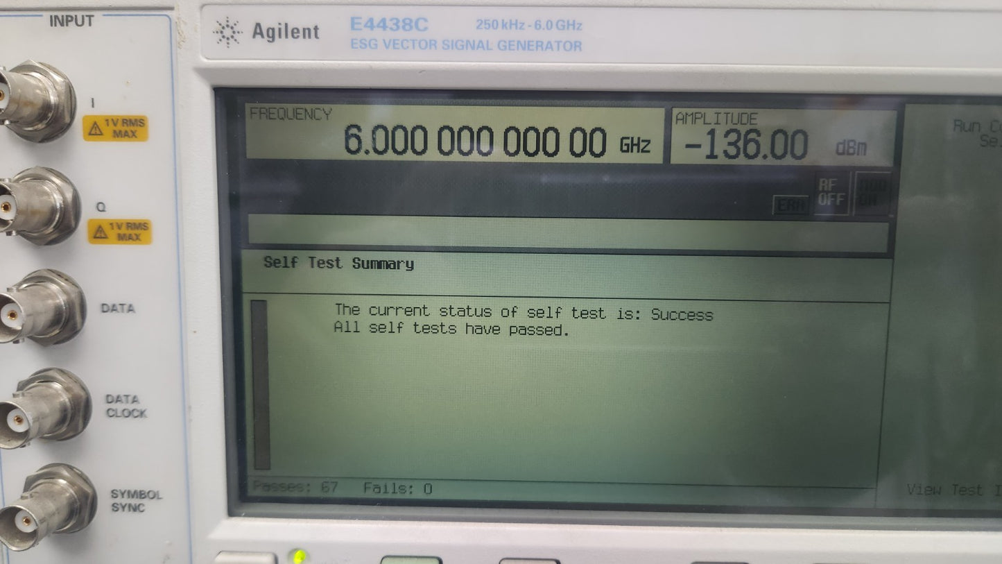 Agilent E4438C Vector Signal Generator 250kHz-6GHz