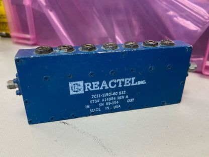 Band Pass Filter 1.1 GHz 55 MHz Bandwidth 0.4 dB Loss