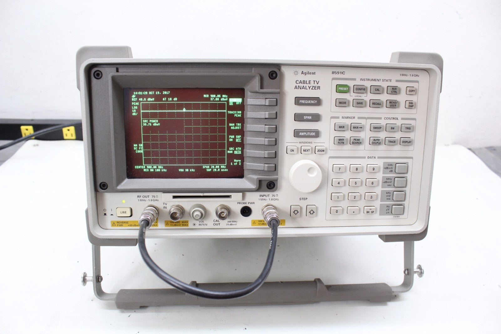 HP Agilent Keysight 8591C Cable TV Analyzer 1.8 GHz
