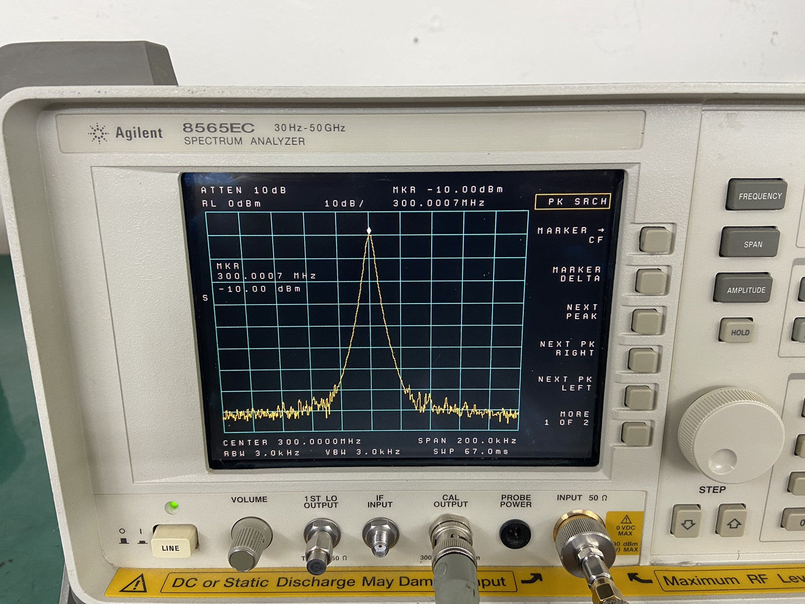HP Agilent 8565EC Spectrum Analyzer 20Hz-50GHz NIST Calibrated