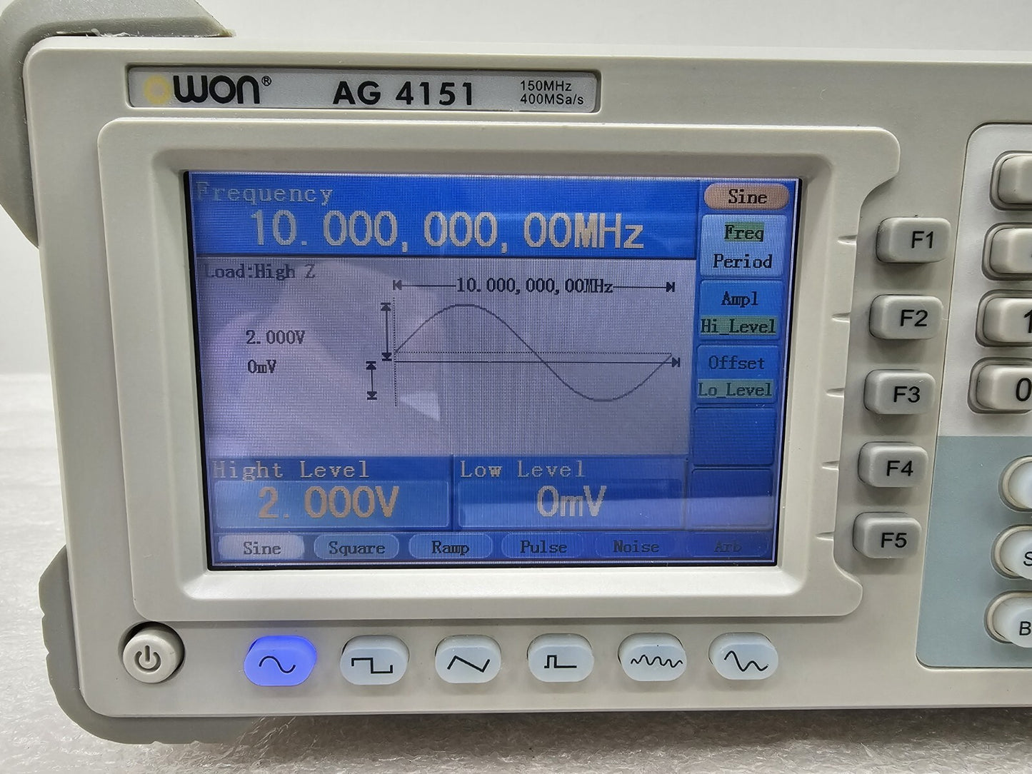 Owon AG4151 150MHz 400MSa/s Waveform Generator