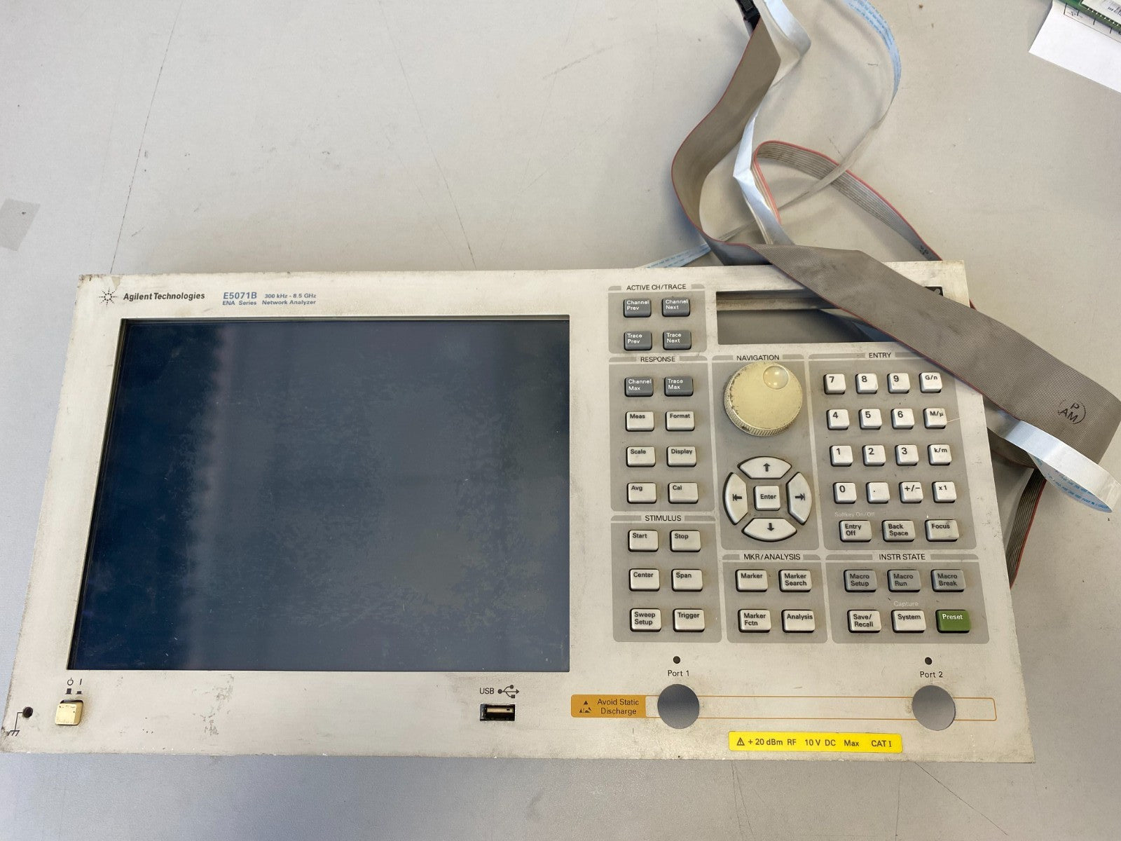 Agilent Panel for E5071B Network Analyzer