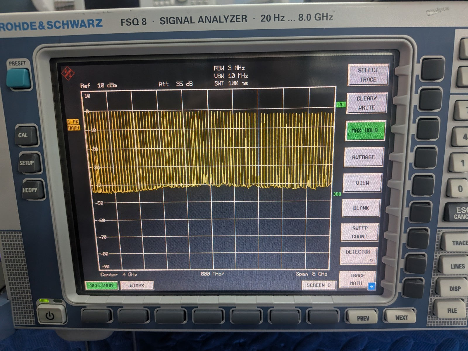 Rohde & Schwarz FSQ8 Spectrum Analyzer 120MHz BW