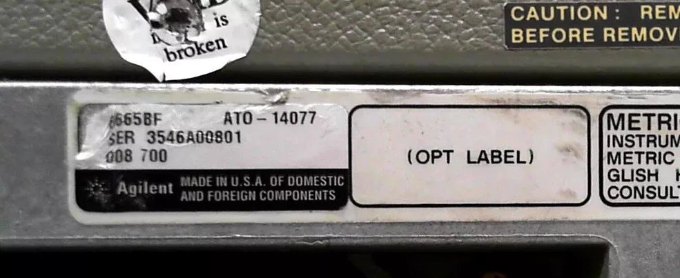 Agilent 8665B 0.1-6000MHz Signal Generator