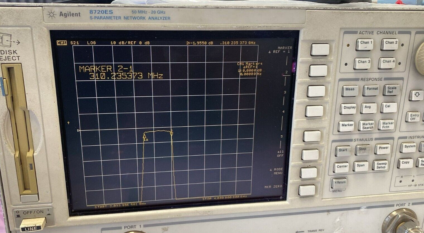 K&L Band Pass Filter 2.8 GHz 310 MHz BW 2dB Loss