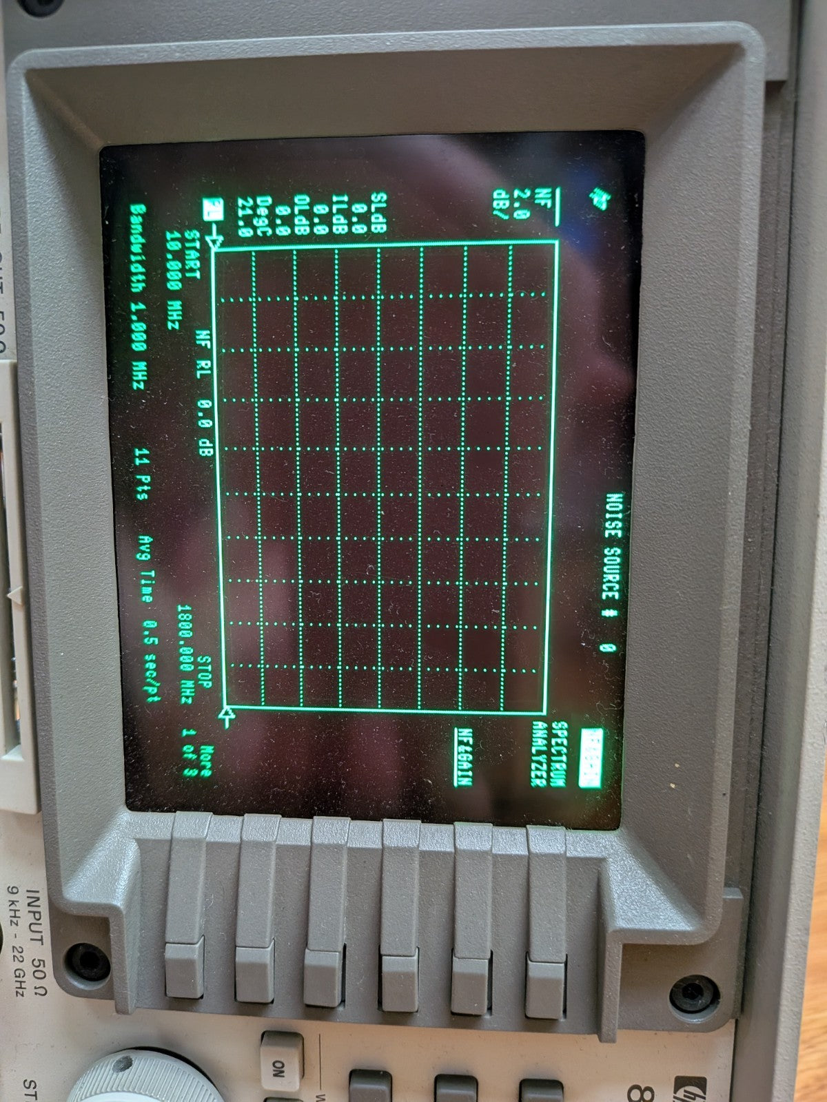 HP 8593E Spectrum Analyzer Noise Figure 26.5GHz
