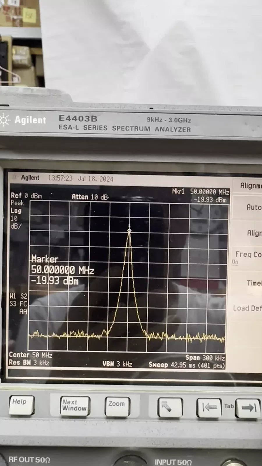 Agilent E4403B Spectrum Analyzer 9kHz-3GHz ESA