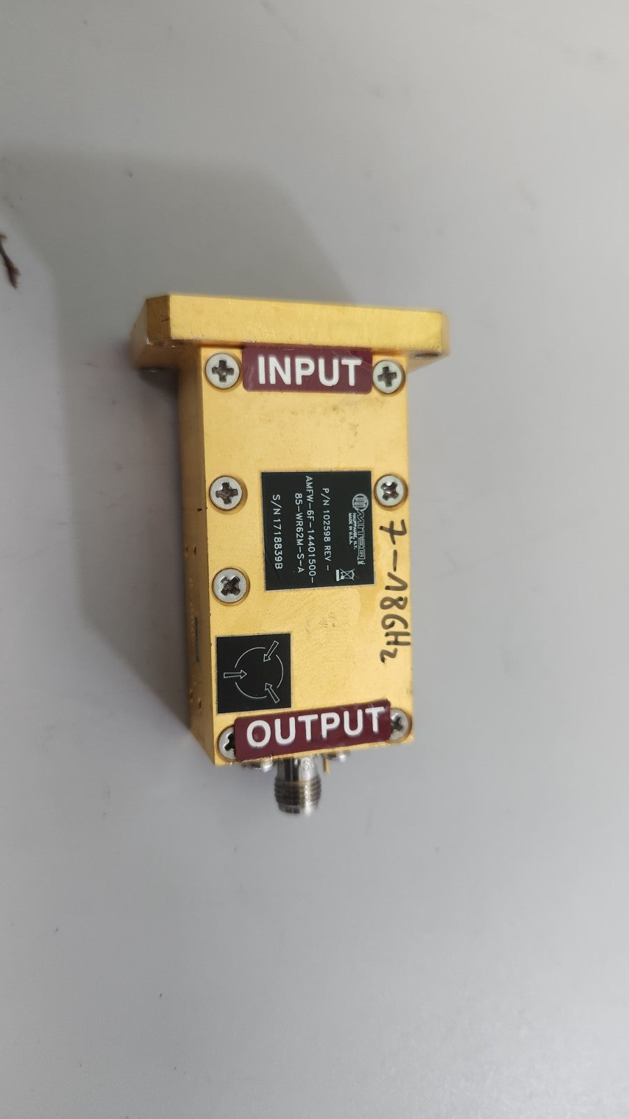 MITEQ Waveguide Amplifier 7-18GHz AMFW-6F
