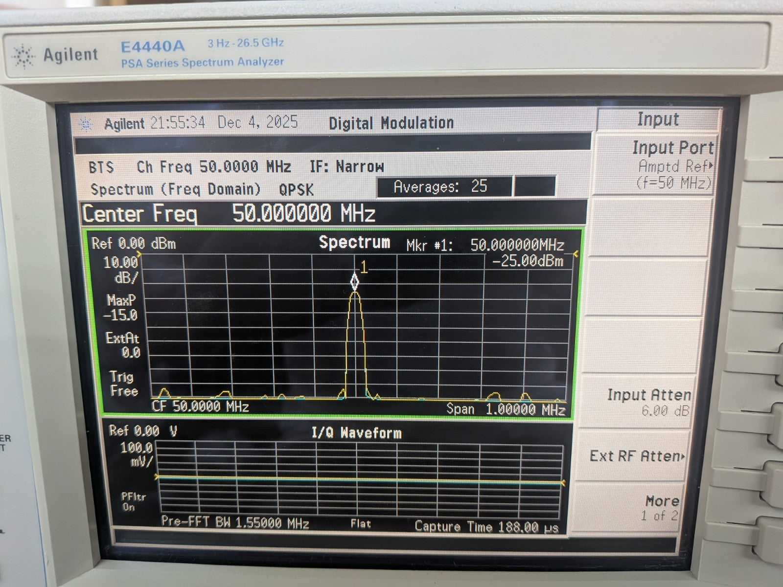 PSA Agilent E4440A Spectrum Analyzer 27GHz Phase Noise