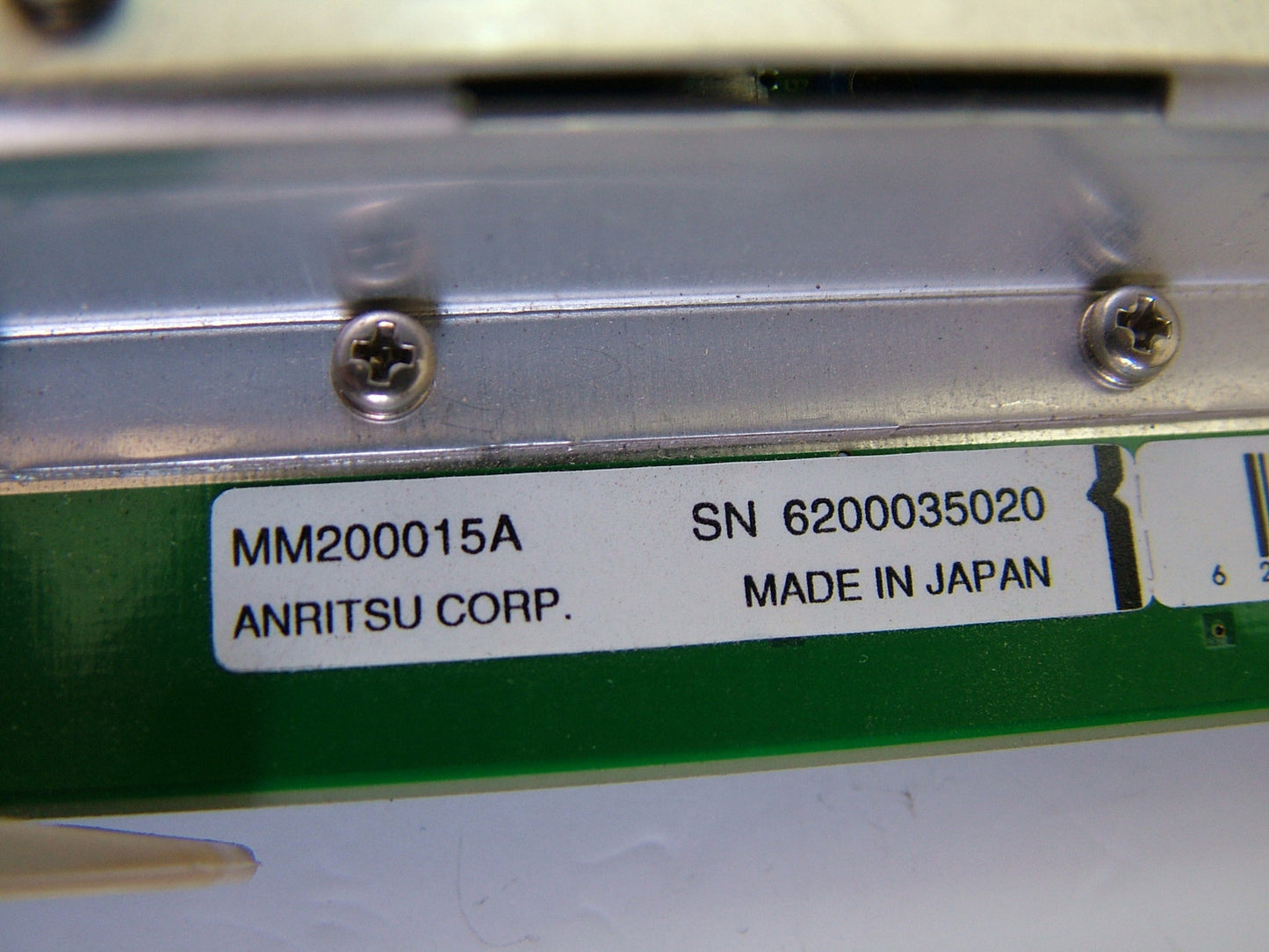 Anritsu A06 IF Band Pass Filter 322U13830