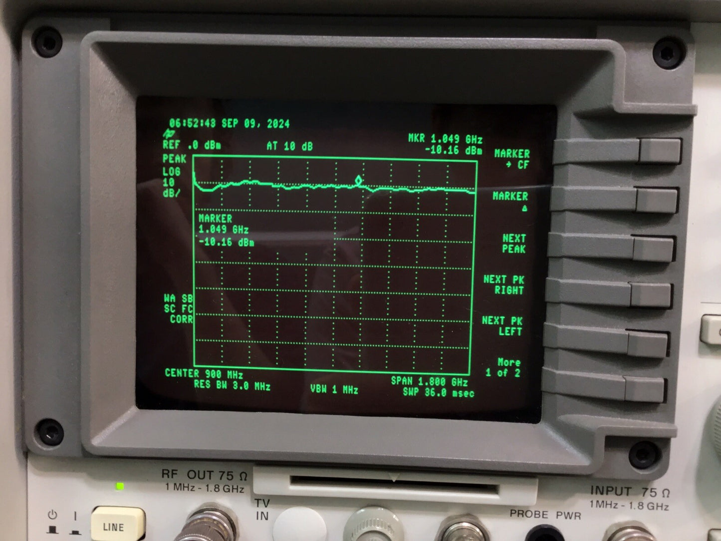 HP Agilent 8591C Cable TV Analyzer with CATV Options Calibrated