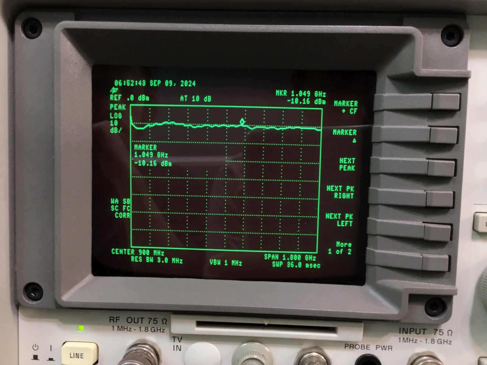 HP Agilent 8591C Cable TV Analyzer with CATV Options Calibrated