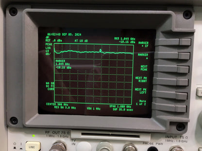 HP Agilent 8591C Cable TV Analyzer with CATV Options Calibrated