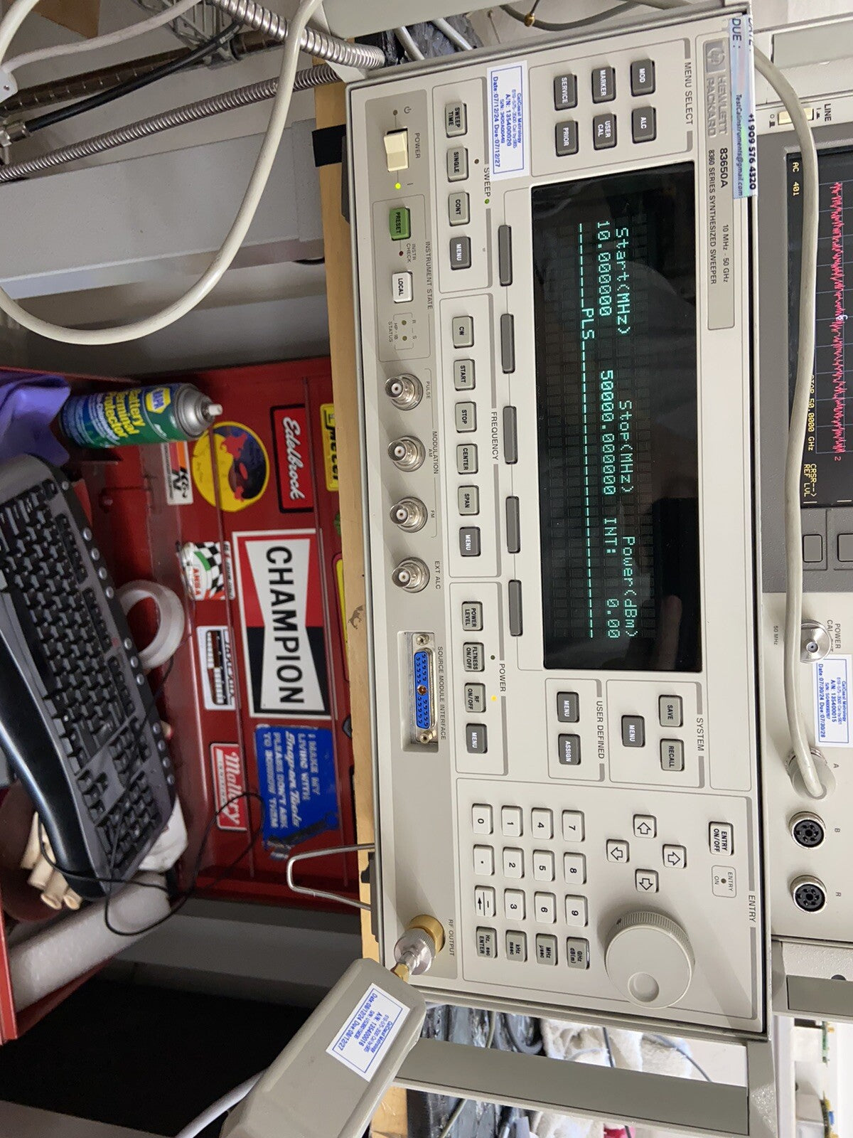 Agilent HP 83650B 10MHz-50GHz Signal Generator Swept CW