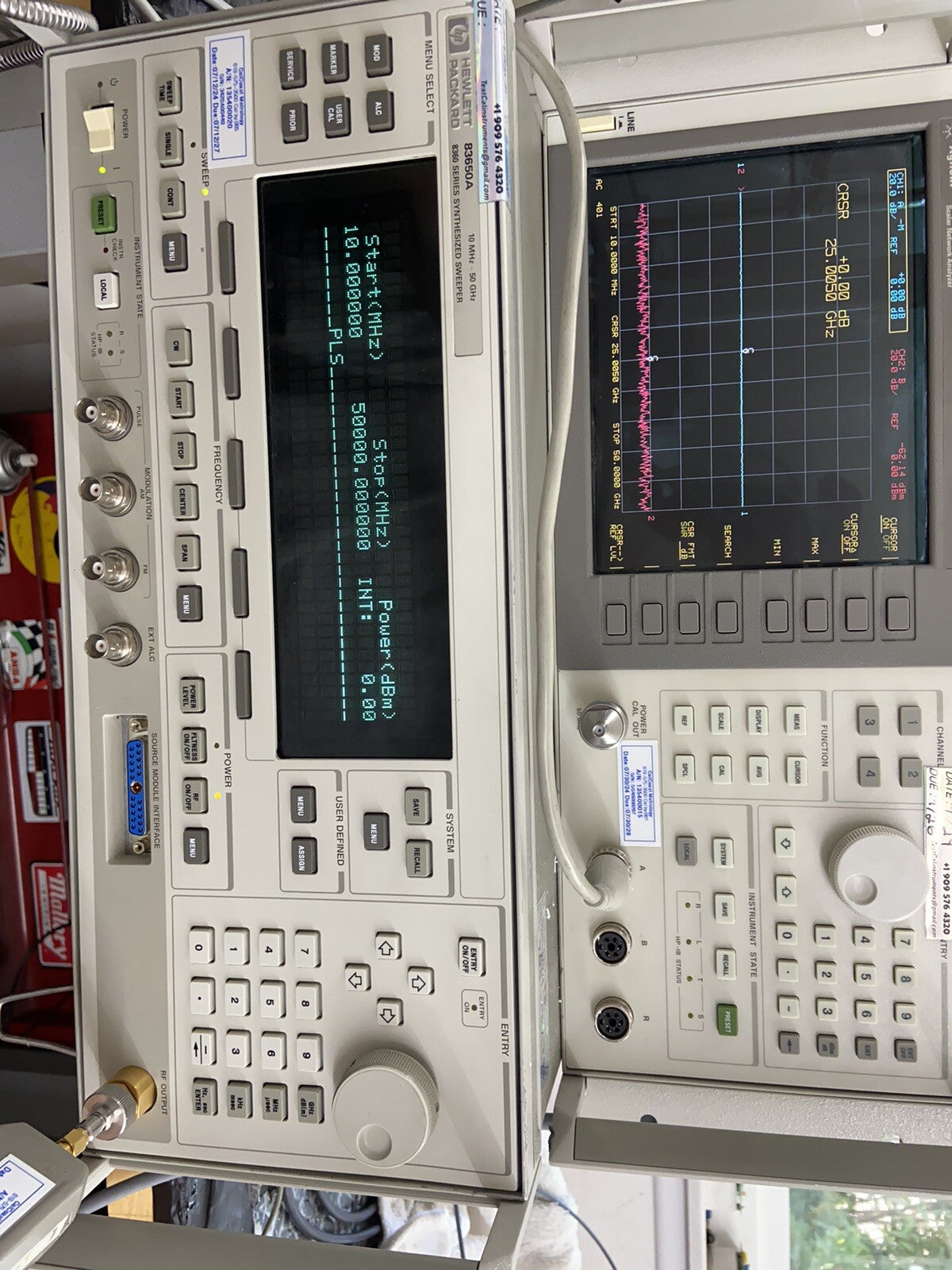 Agilent HP 83650B Signal Generator Sweeper 10MHz-50GHz Calibrated