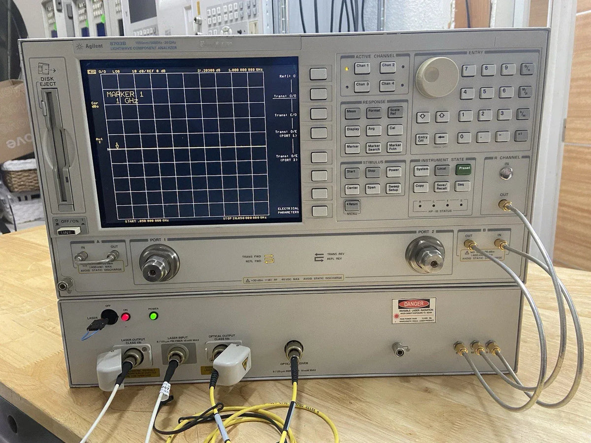 Agilent 8703B 20GHz Lightwave Network Analyzer