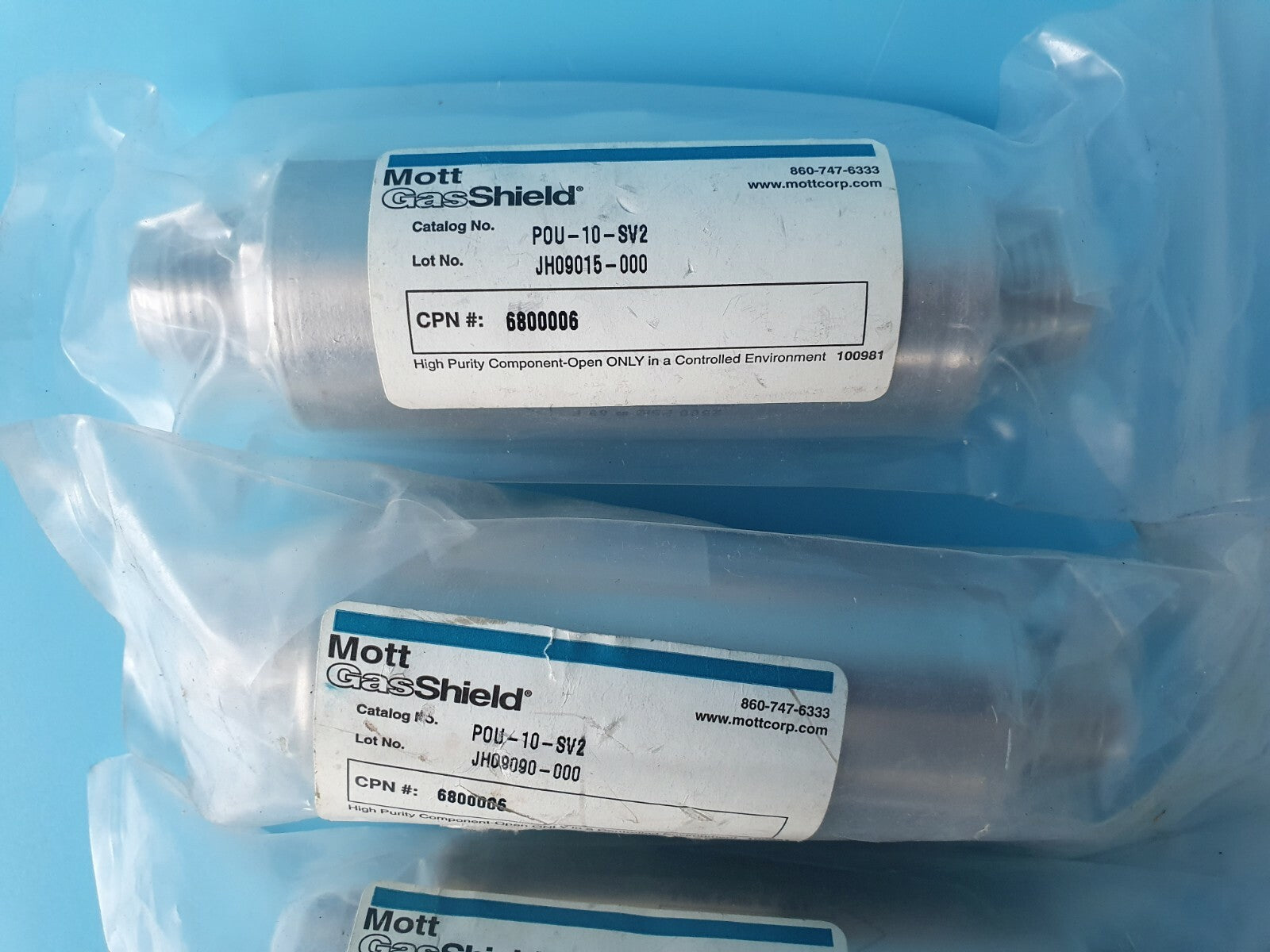 New Mott GAS SHIELD POU-10-SV2 Gas Filter