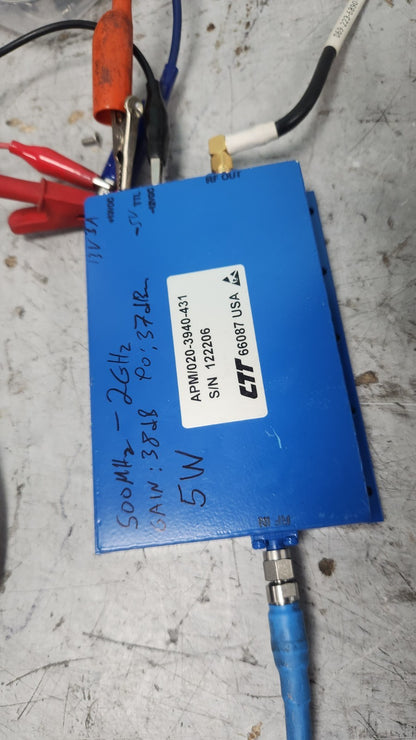 CTT Power Amplifier 0.5-2GHz 40dB 37dBm 5W RF