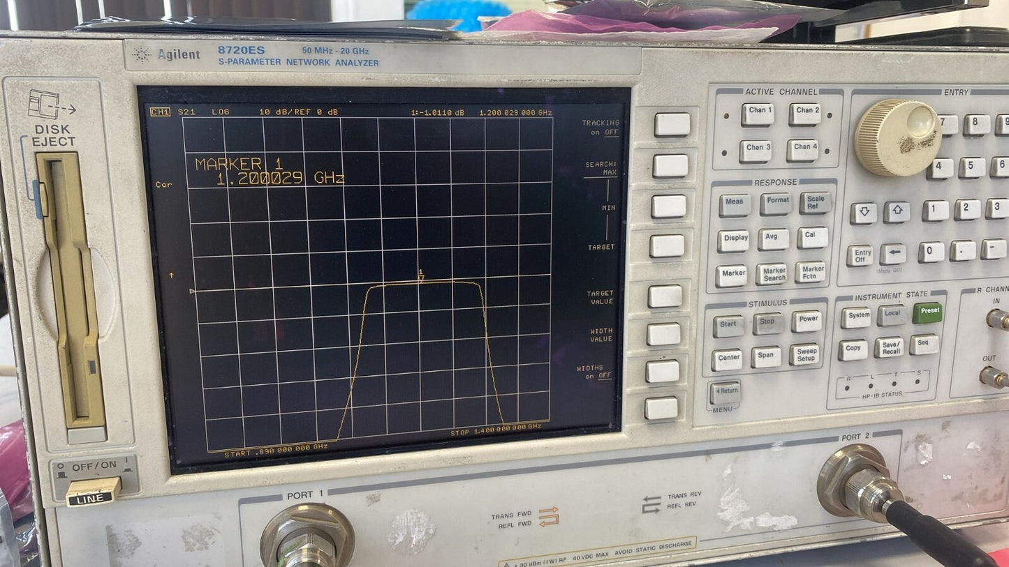 Band Pass Filter 1.2 GHz 165 MHz 1 dB