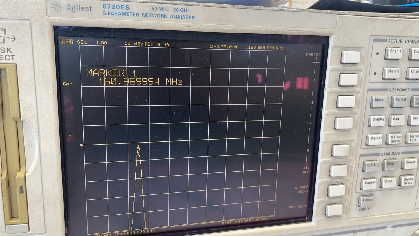 Band Pass Filter 160 MHz 5 MHz BW 65IB10