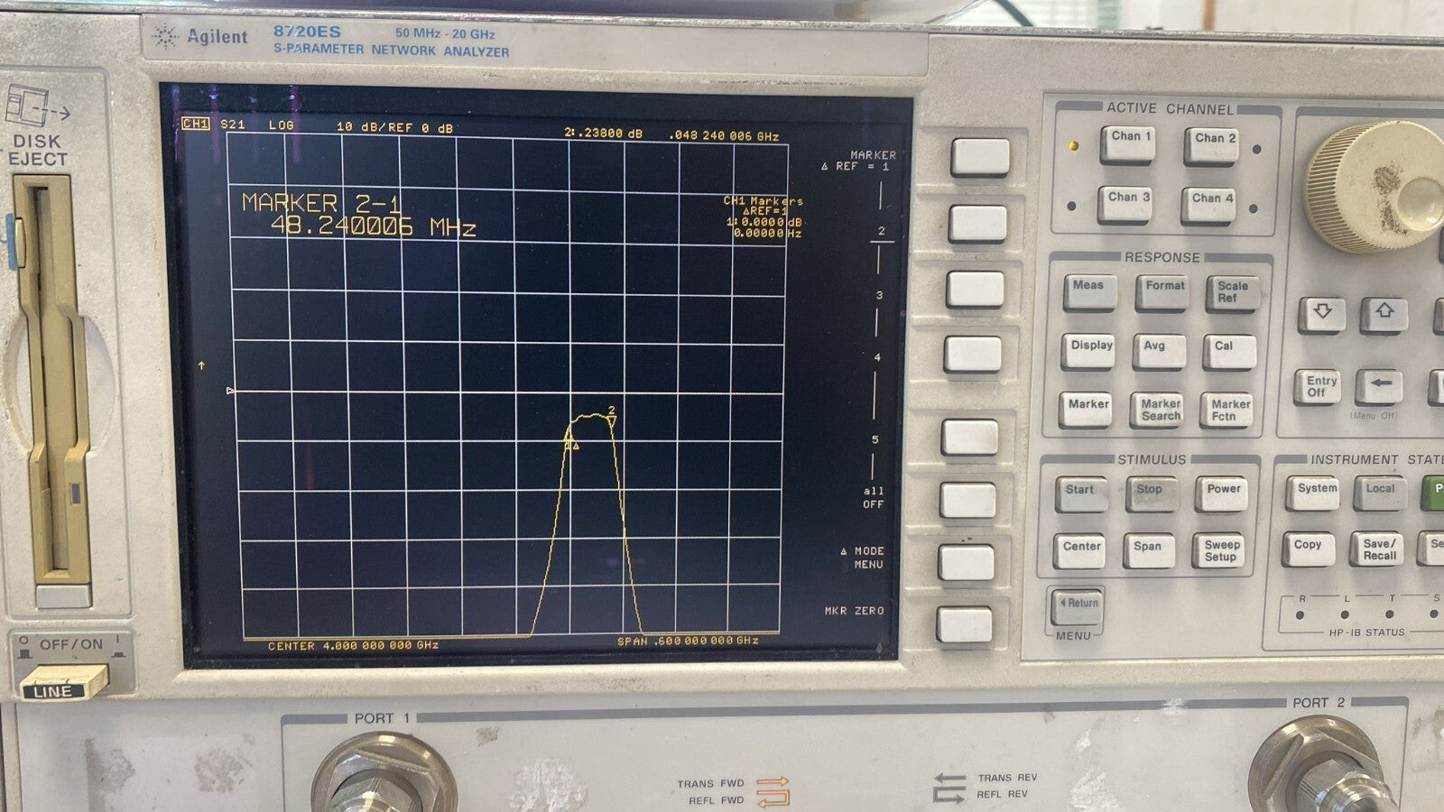 Band Pass Filter 4 GHz 48 MHz BW 4dB