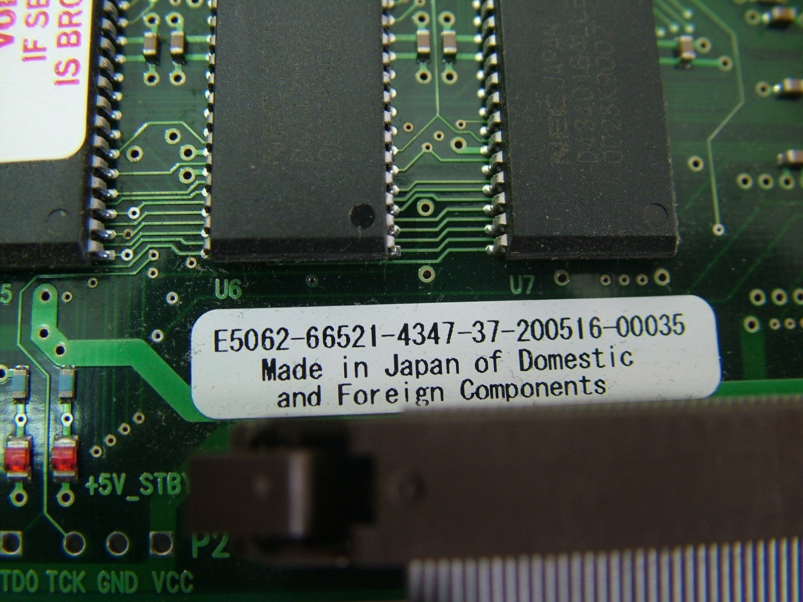 Agilent E5062-66521 PCI Display Card Board