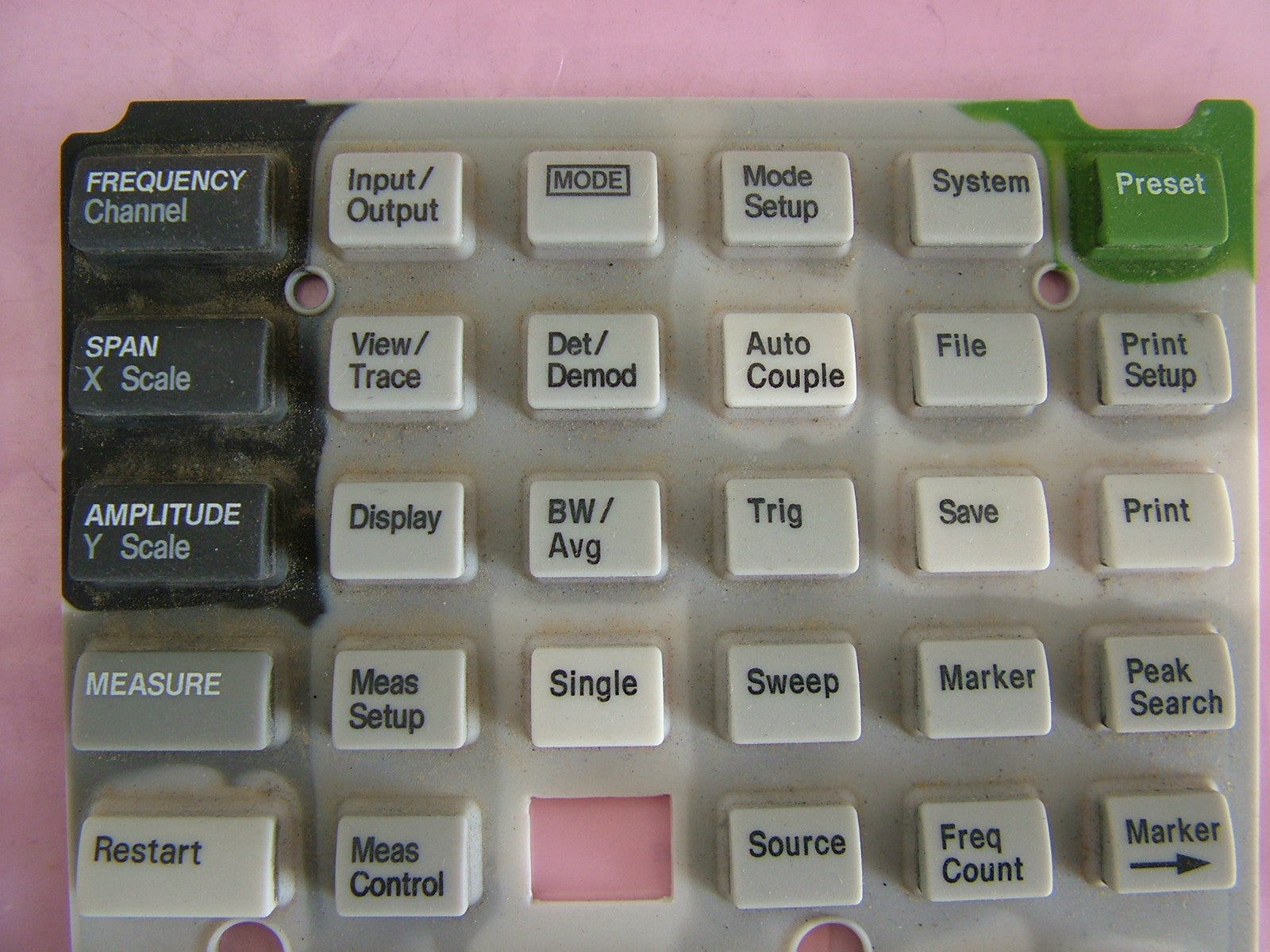 Keypad for E4407B Spectrum Analyzer