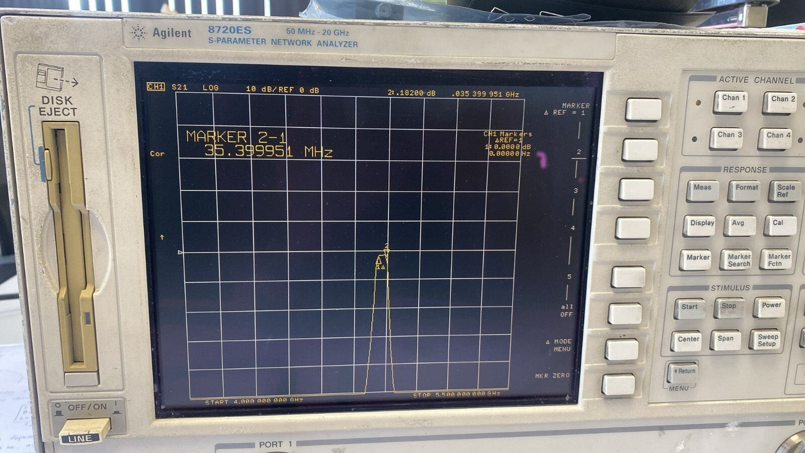 K&L Band Pass Filter 4.8 GHz Center Frequency 35 MHz